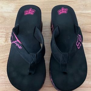 Fox Wedge Flip Flops. Size 7.5.